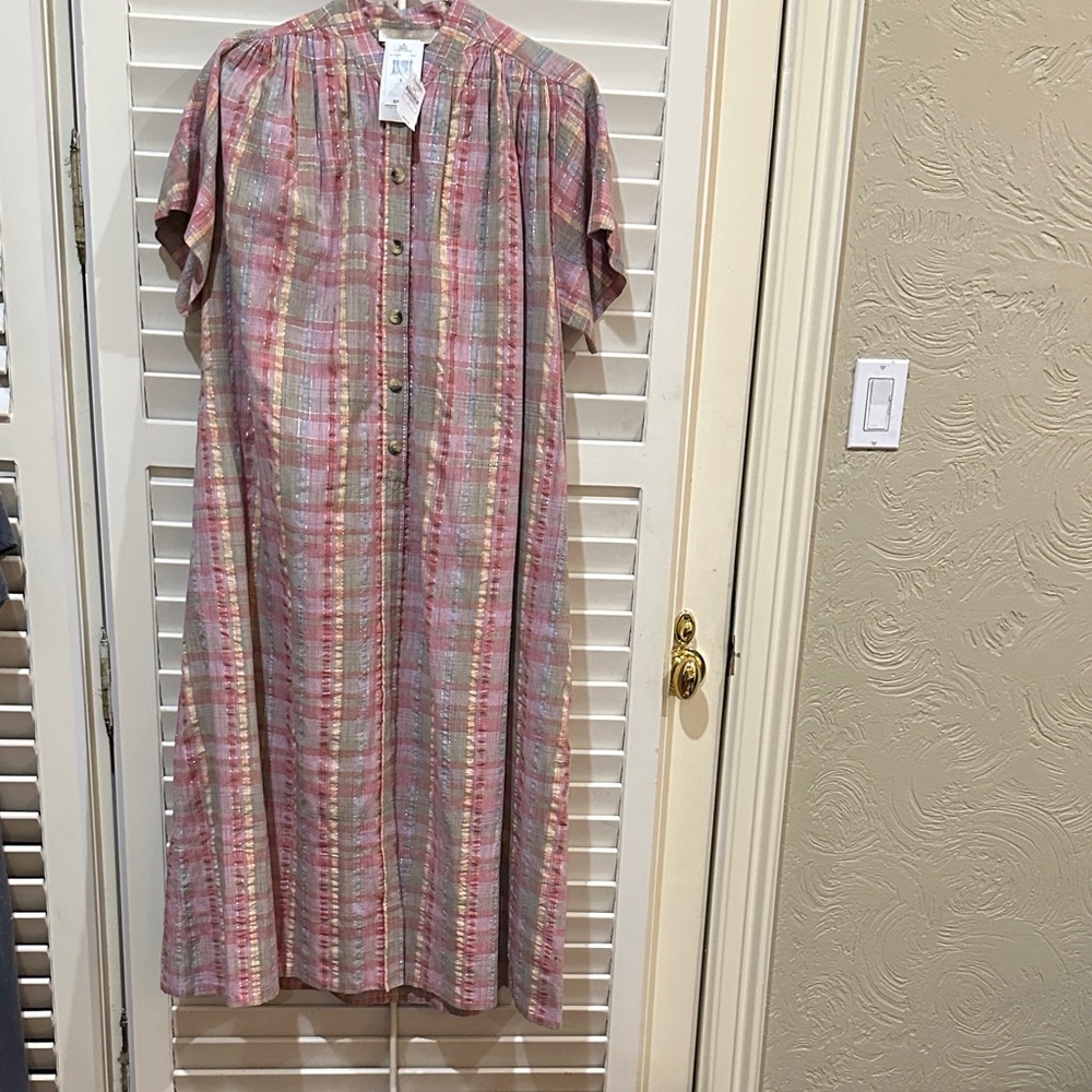 Vanessa Bruno Plaid Dress. Size Small. NWT